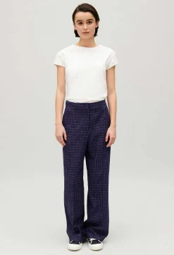 Pantalon Costume Carreaux Indigo^Claudie Pierlot Store