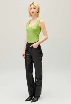 Pantalon Cuir Noir^Claudie Pierlot Best Sale