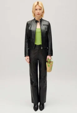 Pantalon Cuir Noir^Claudie Pierlot Best Sale