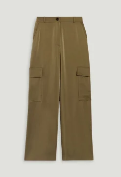 Pantalon Fluide Satine Cargo Kaki^Claudie Pierlot Flash Sale