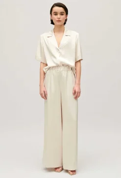 Pantalon Large Taille Smockee^Claudie Pierlot Fashion