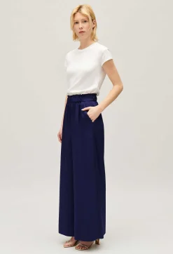 Pantalon Large Taille Smockee^Claudie Pierlot Best Sale