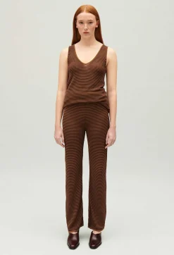 Pantalon Rayures Marron^Claudie Pierlot New