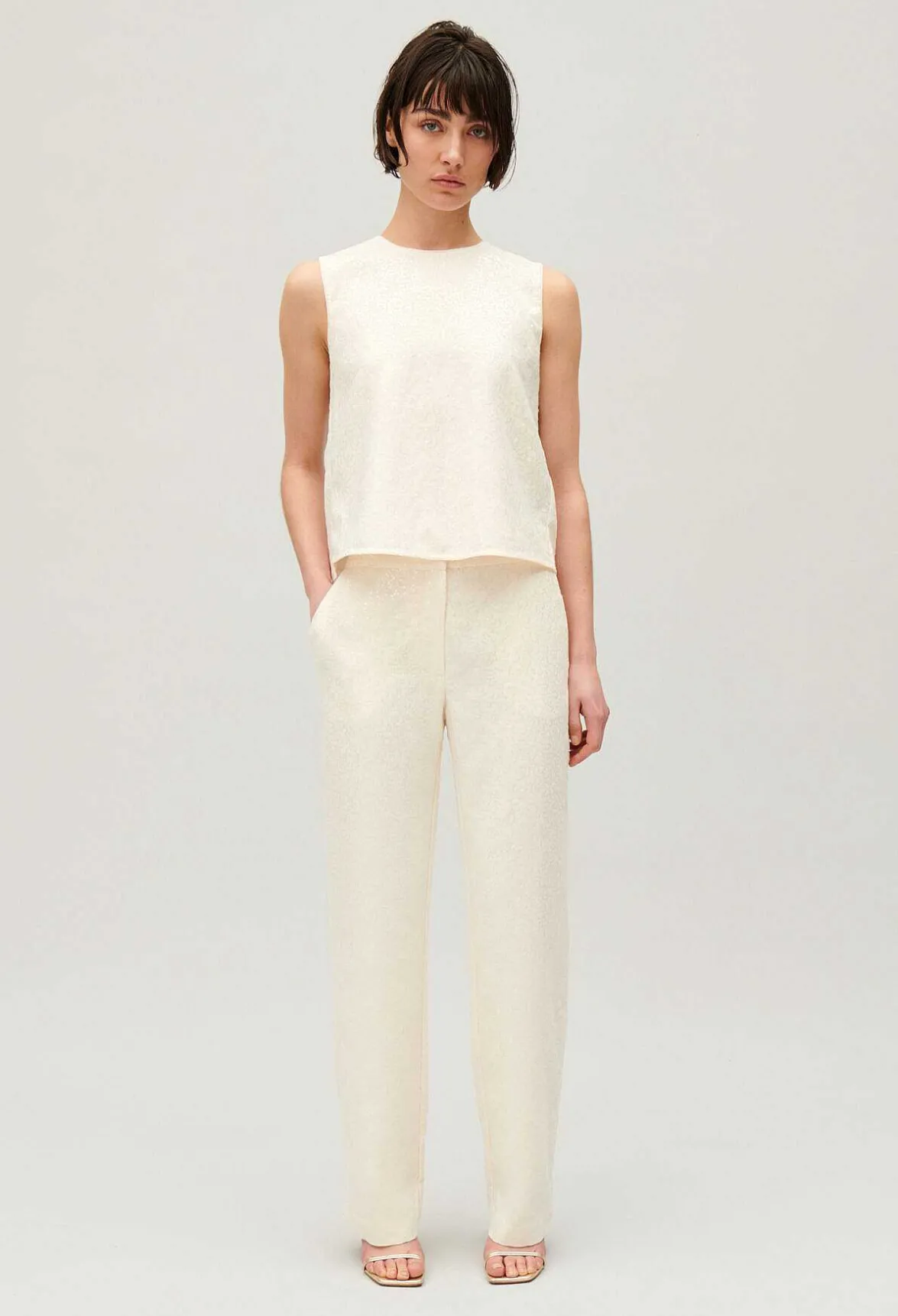 Pantalon Sequins Ecru^Claudie Pierlot Outlet