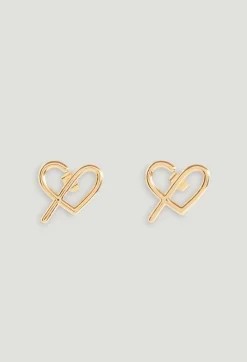 Puces Coeurs Cp Laiton Dore^Claudie Pierlot Fashion