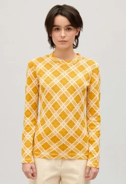 Pull Carreaux Jaune^Claudie Pierlot Shop