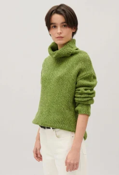 Pull Col Roule Maille Matcha^Claudie Pierlot Hot