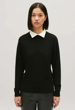 Pull Laine Col Amovible Noir^Claudie Pierlot New