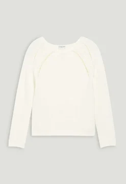 Pull Maille Broderies Ecru^Claudie Pierlot Shop