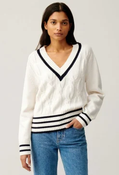 Pull Maille Torsadee Beige^Claudie Pierlot New