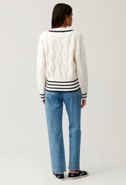 Pull Maille Torsadee Beige^Claudie Pierlot New