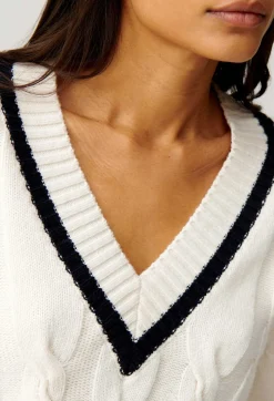Pull Maille Torsadee Beige^Claudie Pierlot New