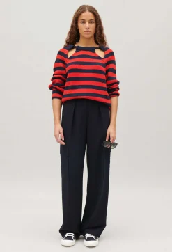 Pull Raye Bicolore^Claudie Pierlot Shop