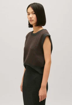 Pull Sans Manches Maille Rayee^Claudie Pierlot Discount