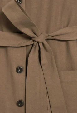 Robe Courte Boutonnee Marron^Claudie Pierlot Discount