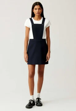 Robe Courte Bretelles Marine^Claudie Pierlot Best Sale