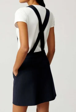 Robe Courte Bretelles Marine^Claudie Pierlot Best Sale