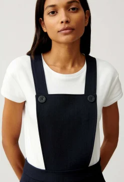Robe Courte Bretelles Marine^Claudie Pierlot Best Sale