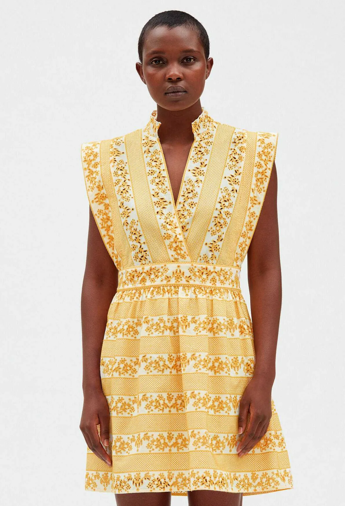 Robe Courte En Coton Brode^Claudie Pierlot Cheap
