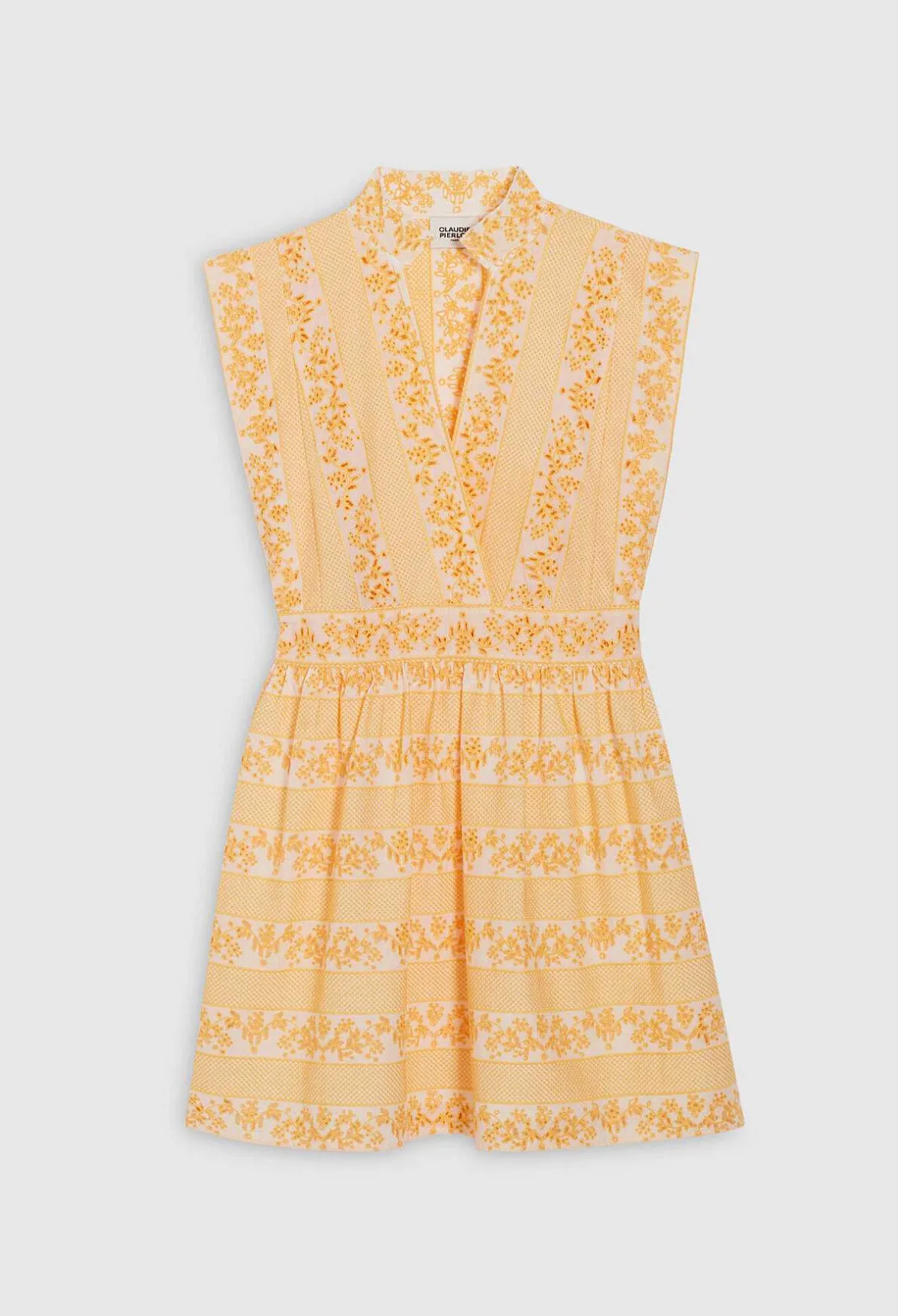 Robe Courte En Coton Brode^Claudie Pierlot Cheap