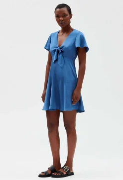 Robe Courte Fluide Bleue^Claudie Pierlot Outlet