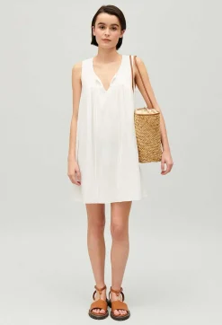 Robe Courte Froncee Ecrue^Claudie Pierlot Best