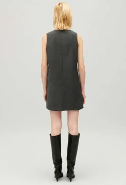 Robe Courte Gris Chine^Claudie Pierlot Discount