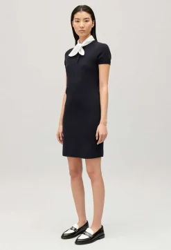 Robe Courte Maille Marine^Claudie Pierlot Store
