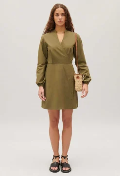 Robe Courte Portefeuille Col Mao^Claudie Pierlot Clearance