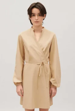 Robe Courte Portefeuille Col Mao^Claudie Pierlot Shop