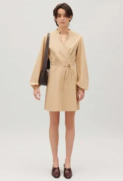Robe Courte Portefeuille Col Mao^Claudie Pierlot Shop