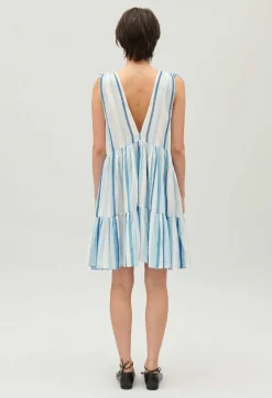 Robe Courte Rayures Bleue^Claudie Pierlot New