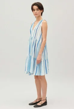 Robe Courte Rayures Bleue^Claudie Pierlot New