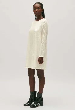 Robe Courte Rififi Sequins Ecrue^Claudie Pierlot Online