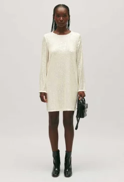 Robe Courte Rififi Sequins Ecrue^Claudie Pierlot Online