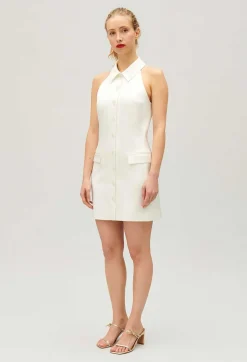 Robe Courte Satinee Ecrue^Claudie Pierlot Clearance