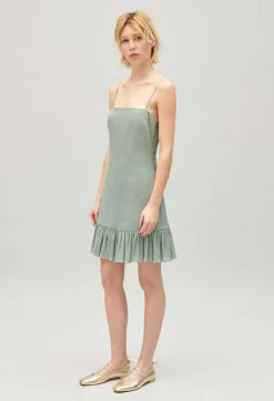 Robe Courte Volantee Amande^Claudie Pierlot Best Sale