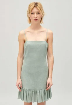 Robe Courte Volantee Amande^Claudie Pierlot Best Sale