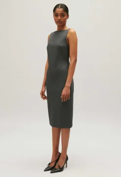 Robe Droite Mi-Longue Grise^Claudie Pierlot Flash Sale