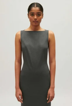 Robe Droite Mi-Longue Grise^Claudie Pierlot Flash Sale