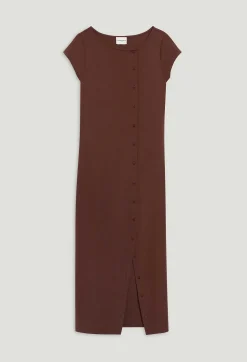 Robe Longue Boutonnee Marron^Claudie Pierlot Cheap