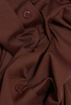 Robe Longue Boutonnee Marron^Claudie Pierlot Cheap