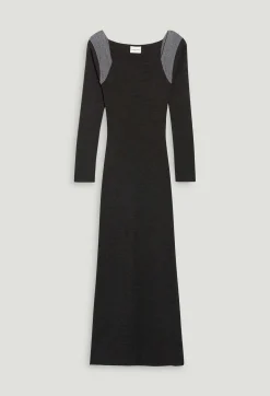 Robe Longue Maille Gris Chine^Claudie Pierlot Flash Sale