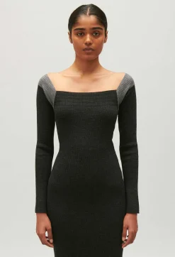 Robe Longue Maille Gris Chine^Claudie Pierlot Flash Sale