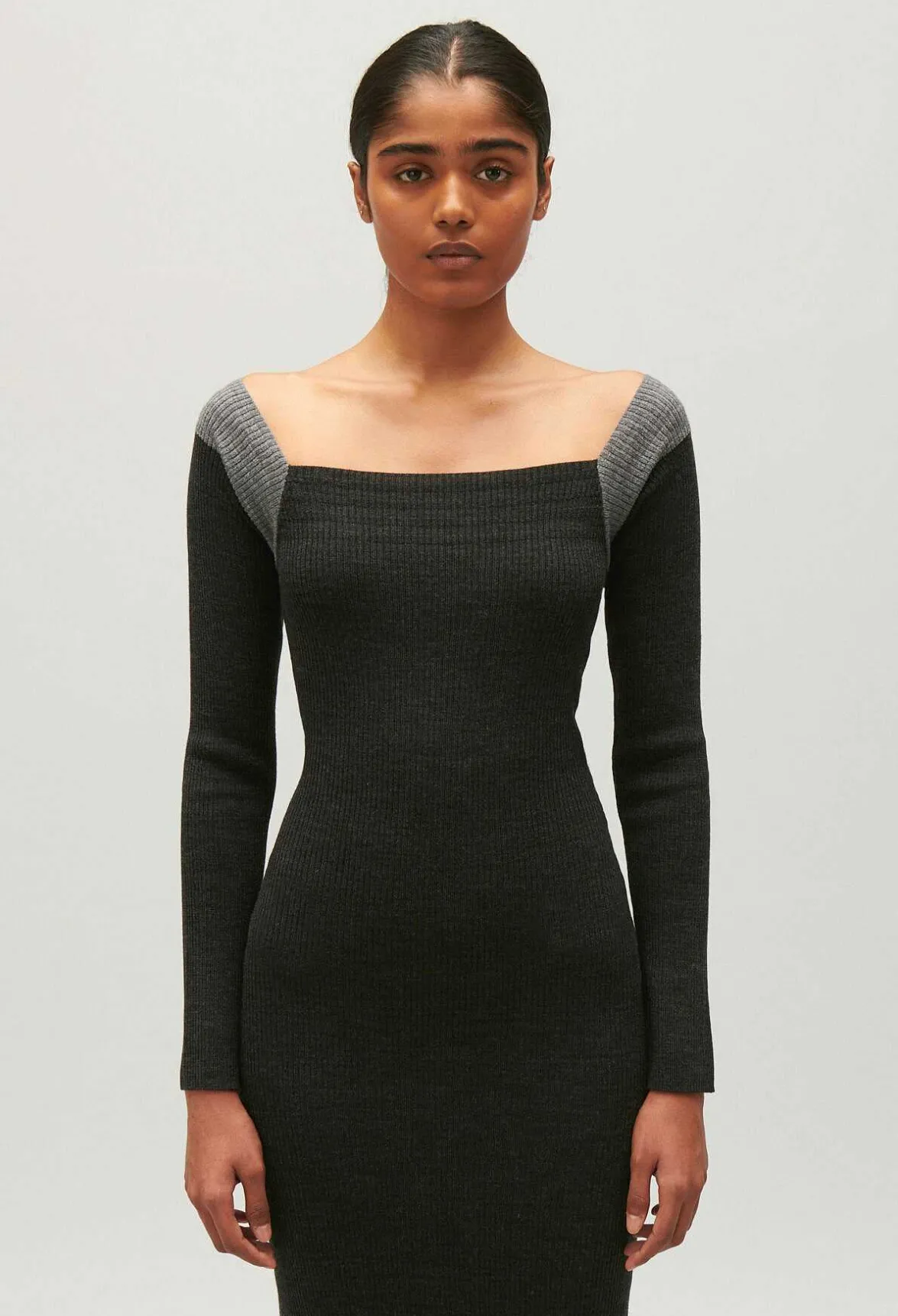 Robe Longue Maille Gris Chine^Claudie Pierlot Flash Sale