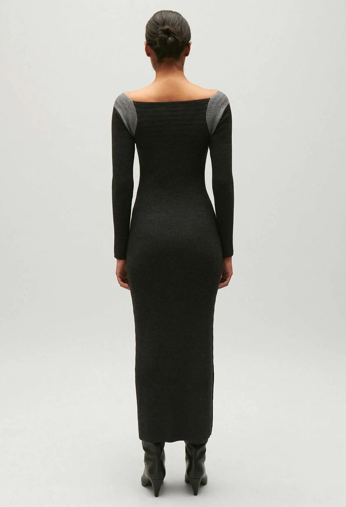 Robe Longue Maille Gris Chine^Claudie Pierlot Flash Sale