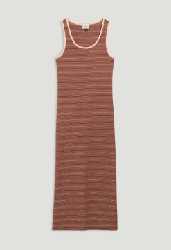 Robe Longue Maille Rayee Marron^Claudie Pierlot Outlet