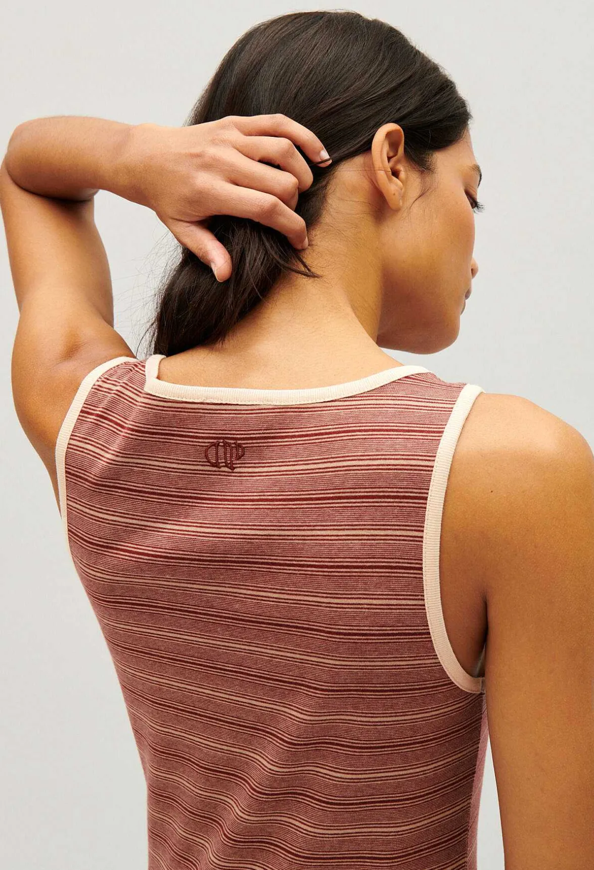 Robe Longue Maille Rayee Marron^Claudie Pierlot Outlet
