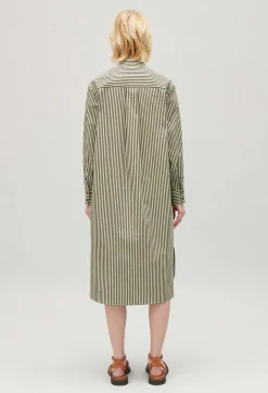 Robe Longue Rayures Verte^Claudie Pierlot Flash Sale