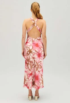 Robe Longue Satinee Imprimee^Claudie Pierlot Outlet